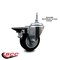 Service Caster 35 Inch Black Polyurethane 38 Inch Threaded Stem Caster with Brake SCC-TS20S3514-PPUB-BLK-PLB-381615 - alternate 2